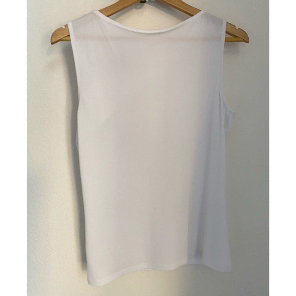 SOLD Micheal Kors White & Gold Sleeveless Blouse - Picture 8 of 10